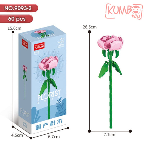 Mainan Edukasi Anak Bricks Flower Florist Plant Series