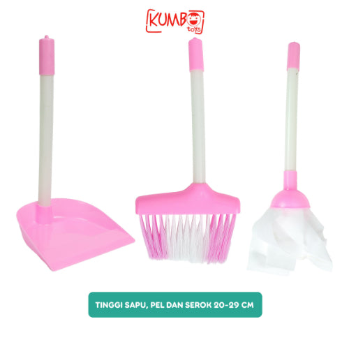 Mainan Edukasi Pretend Play Alat Kebersihan Cleaning Set Toys
