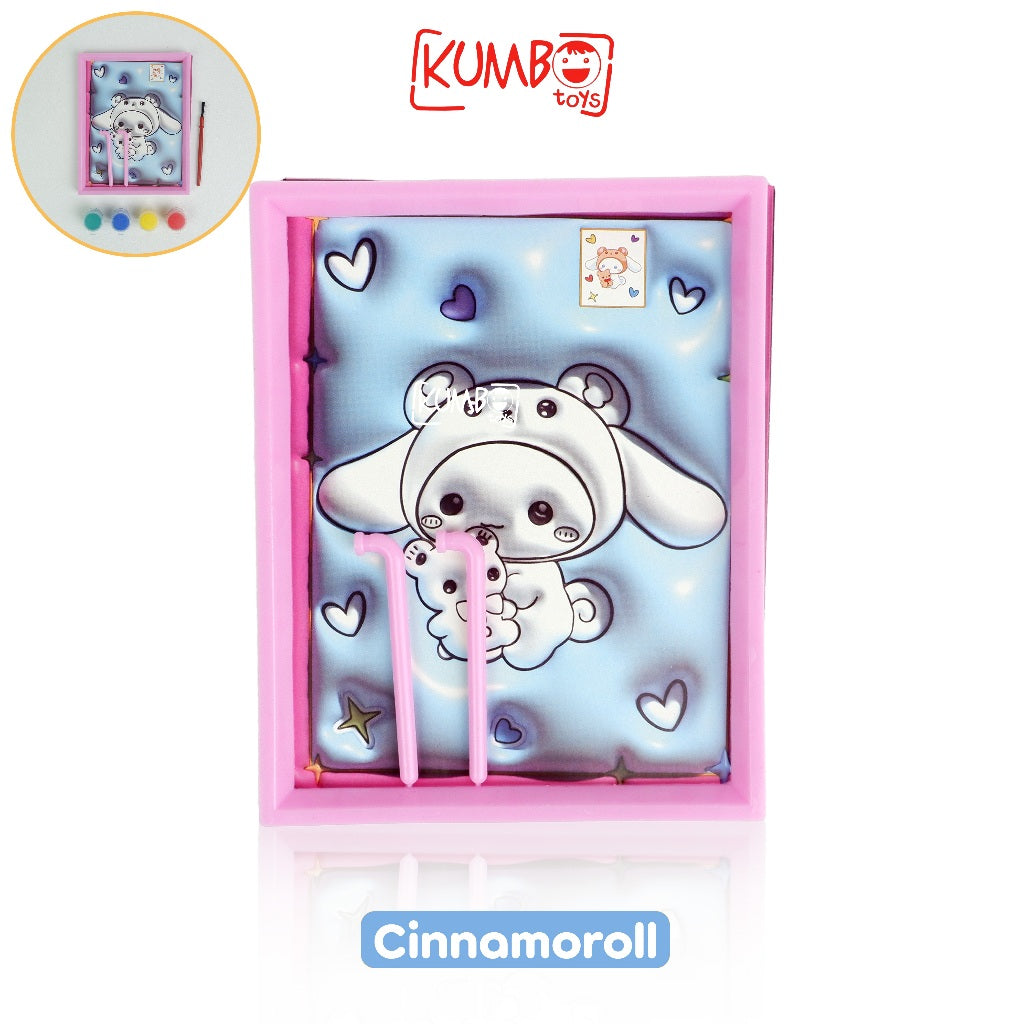 Mainan Edukasi DIY Watercolor Painting Frame Sanrio MINI FRAME PAINTING