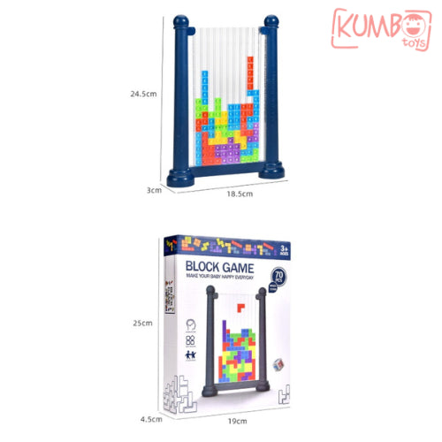 Mainan Edukasi Anak Tetris Block Game Puzzle Building Block Family Game