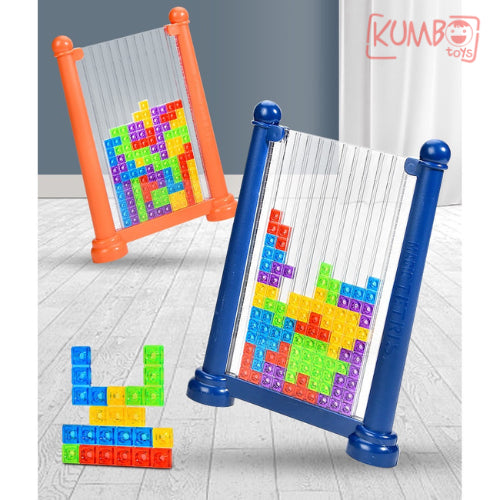 Mainan Edukasi Anak Tetris Block Game Puzzle Building Block Family Game