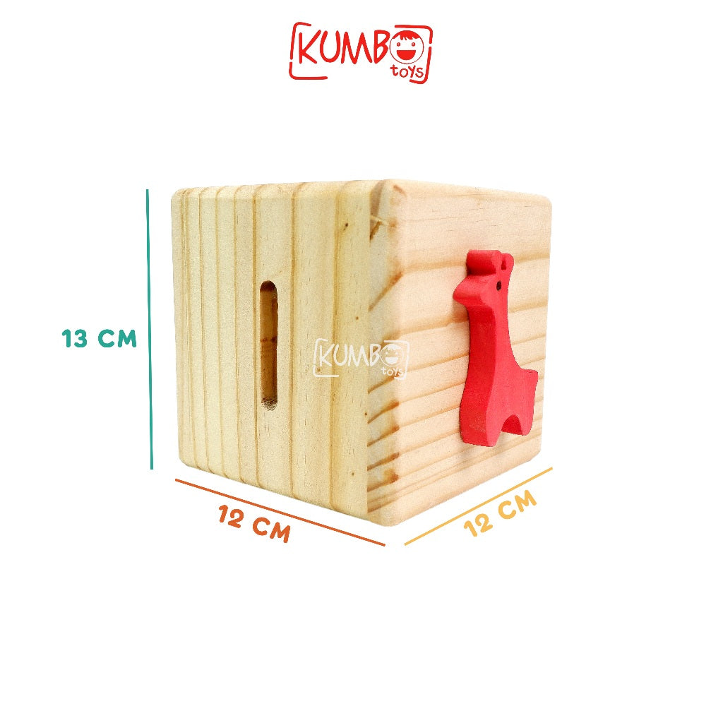 Mainan Montessori Busy Box Wooden Toys Fine Motor Play Mainan Sensory