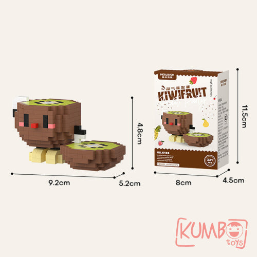 Mainan Anak Bricks Fruit Nano 3D Mainan Balok Susun Karakter Buah