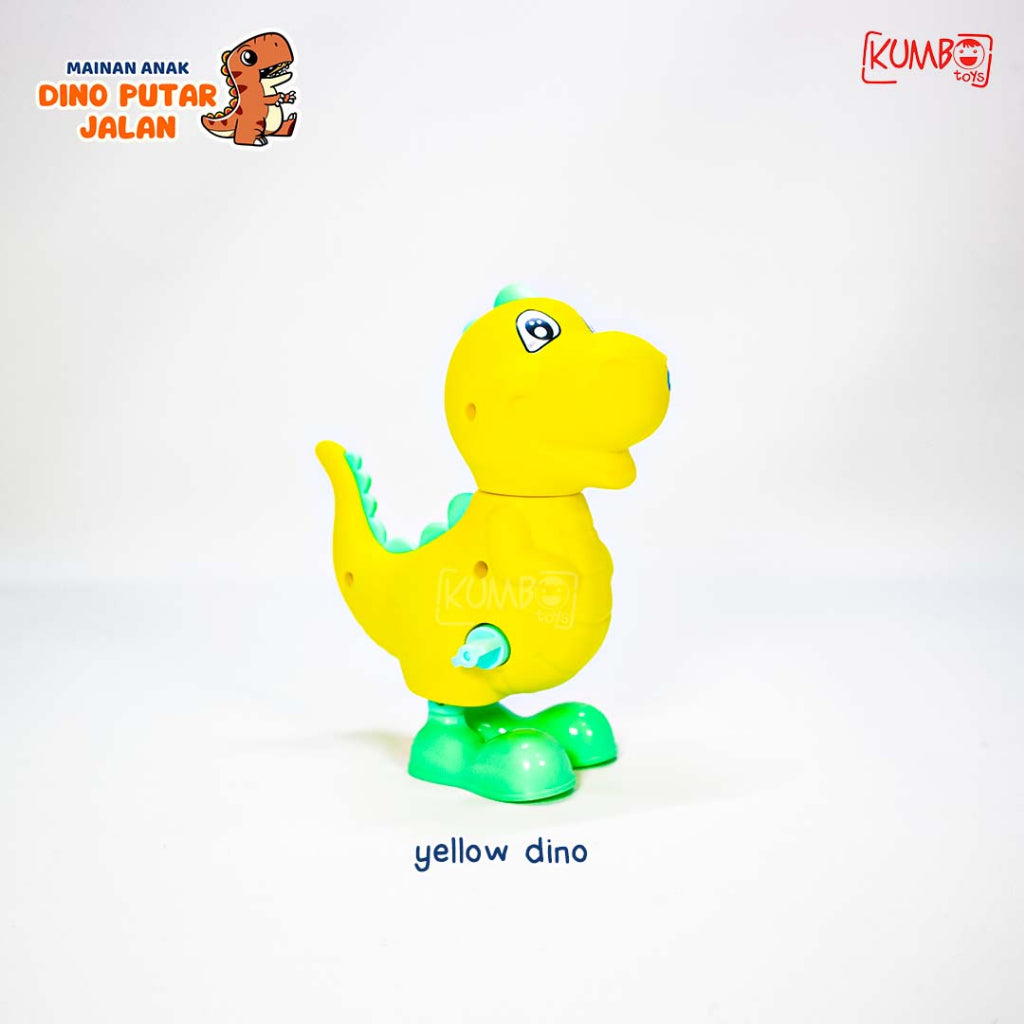 Mainan Anak Dino Berjalan Putar Lompat Warna Lucu