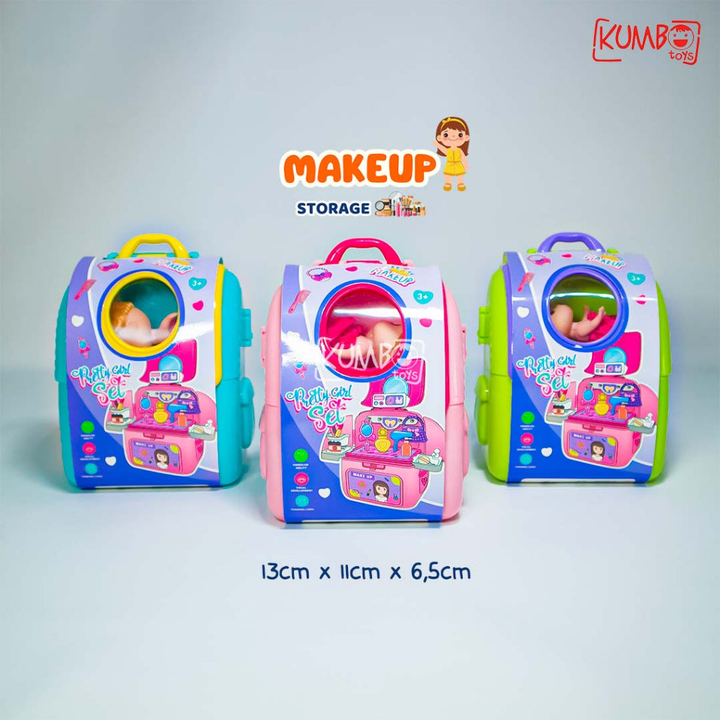 Mainan Edukasi Makeup Storage Bag Pretty Girl Set Anak Lucu