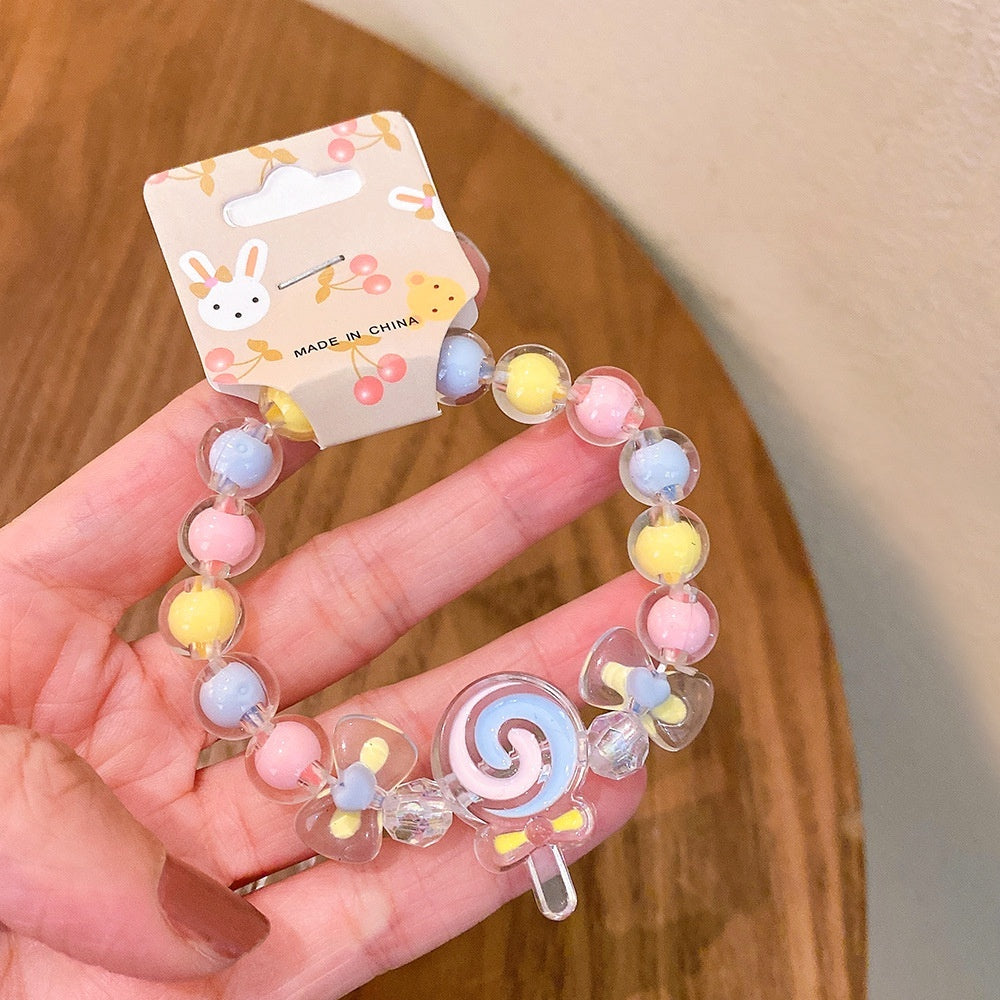 Gelang Manik Jelly Anak Perempuan Karakter Lucu Bracelet Gelang