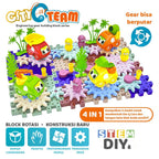 Mainan Edukasi Anak Puzzle DIY Building Blocks Bangunan Blok Edukasi