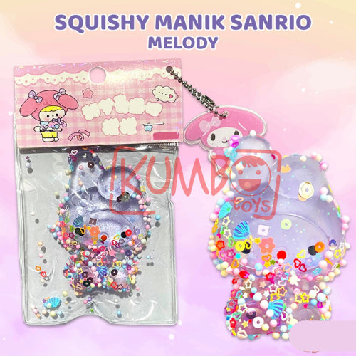 Mainan Edukasi Anak Squishy Manik Sanrio Gel Squeeze