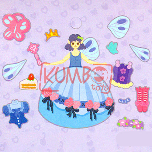 Mainan Edukasi Anak DIY Menempel Gaun Set Princess 3D Art Dress Kerajinan Artcraft