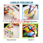 Mainan Edukasi Anak Painting Canvas By Number SANRIO KARAKTER