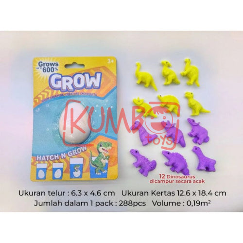 Mainan Edukasi Anak Dinosaurus Big Egg Grow Dino