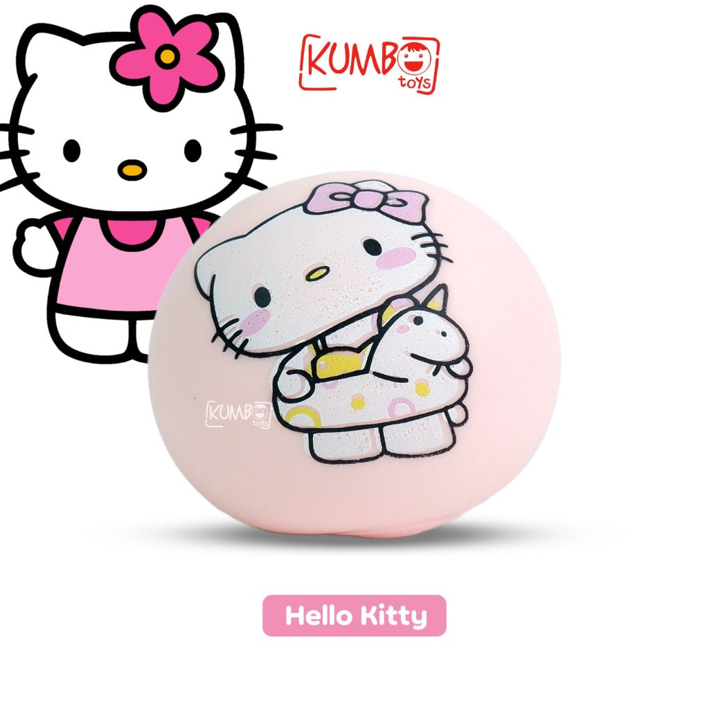 Mainan Edukasi Squishy Soft Ball Sanrio Karakter Fluid Decompression Pinch