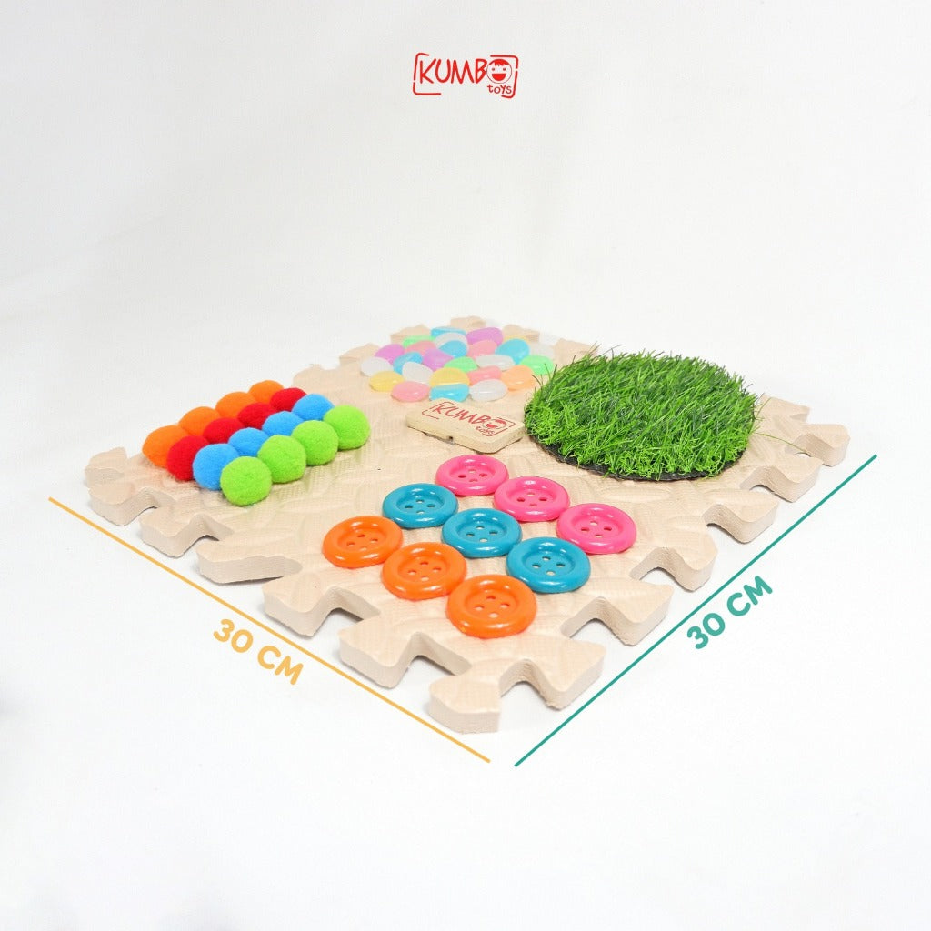 Mainan Edukasi Anak Sensory Play Mat / EVAMat Montessori Anak Bayi