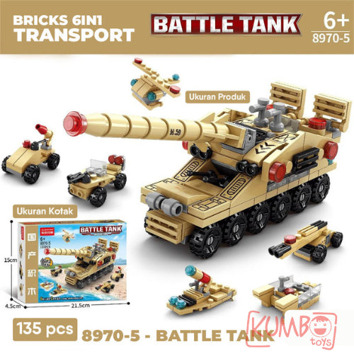 Mainan Edukasi Anak Bricks 6 In 1 Mainan Block