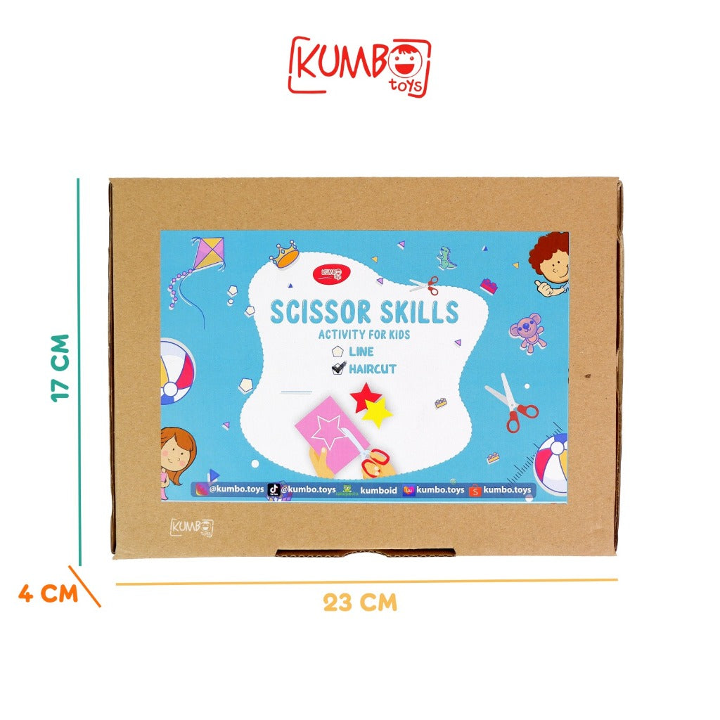 Scissor Skills Activity For Kids Paket Menggunting Motoric Montessory Play