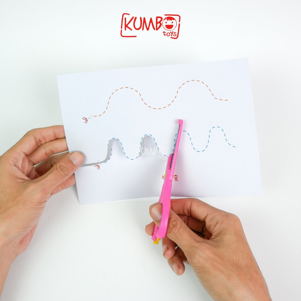 Scissor Skills Activity For Kids Paket Menggunting Motoric Montessory Play