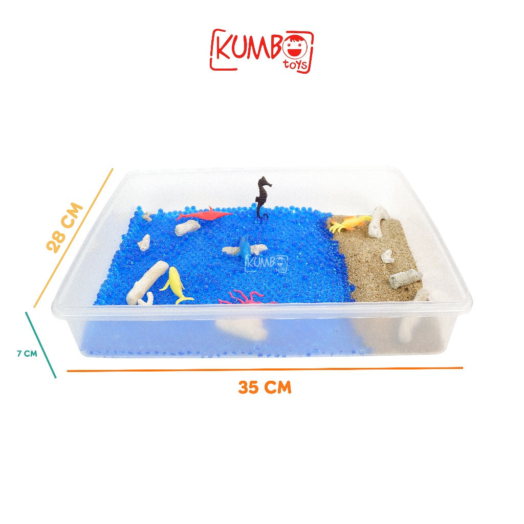 Ocean Sensory Box | Mainan Montessori Sensory Play