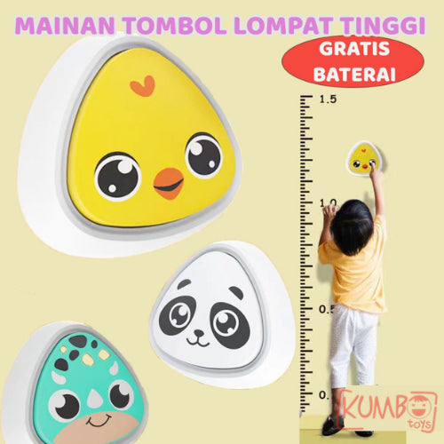 Mainan Edukasi Anak Tombol Lompat Tinggi Suara Lampu Outdoor Indoor Activity