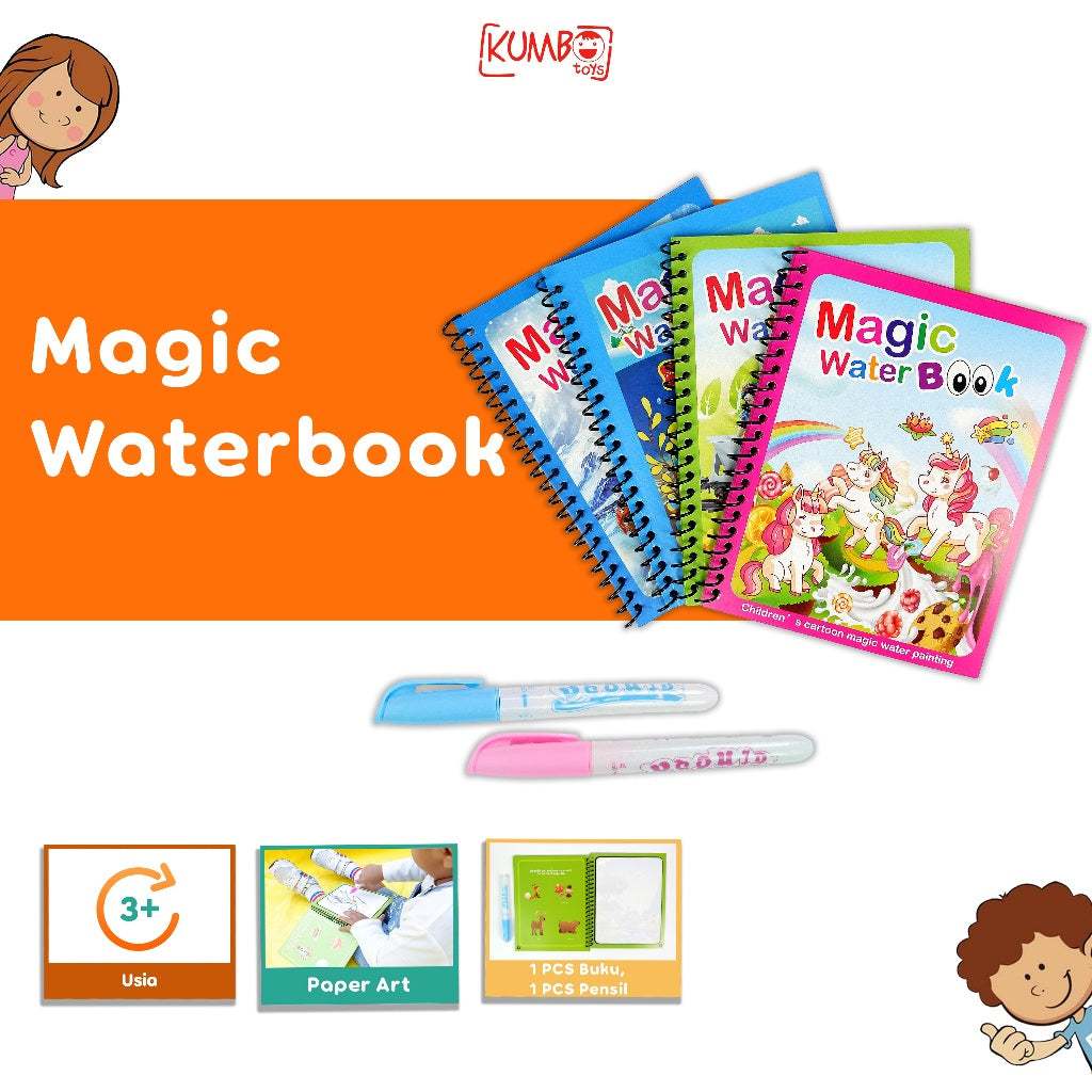 Mainan Edukasi Anak Magical Waterbook