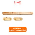Papan Titian Balance Beam Papan Keseimbangan Anak Mainan Kayu Edukatif