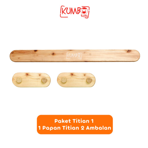 Papan Titian Balance Beam Papan Keseimbangan Anak Mainan Kayu Edukatif