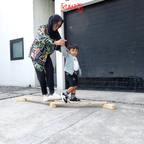 Papan Titian Balance Beam Papan Keseimbangan Anak Mainan Kayu Edukatif