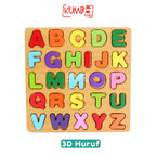 Mainan Edukasi Anak Puzzle 3D Huruf dan Angka