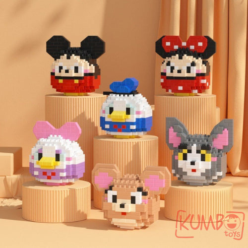 Mainan Anak Bricks Mini Damo Egg Karakter Lucu
