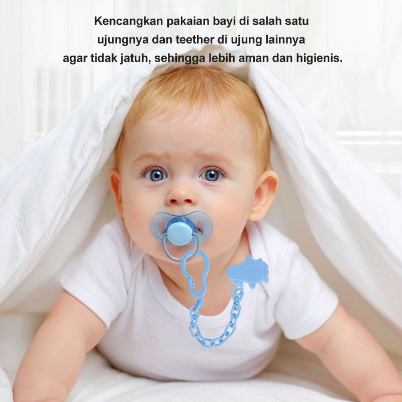 Rantai Penjepit Dot Bayi Tali Gantungan Empeng Dot