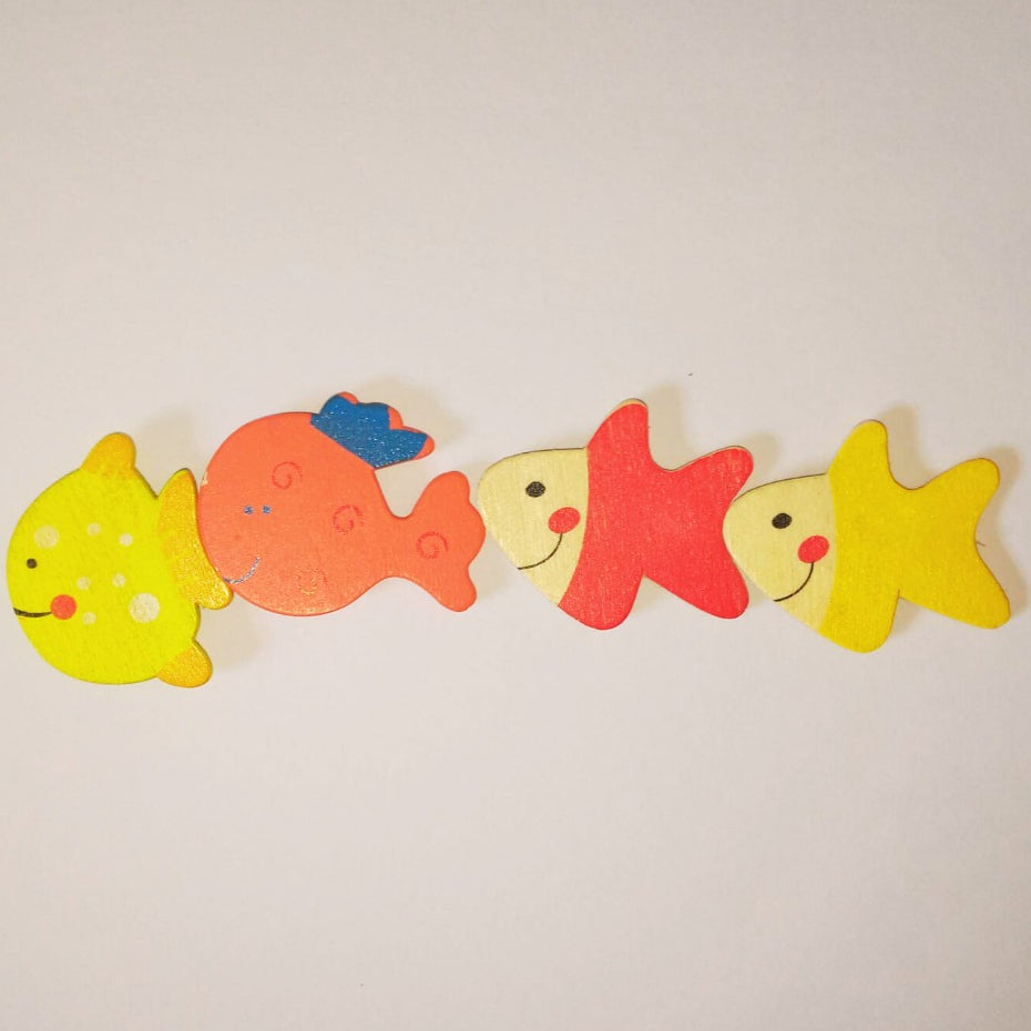 Mainan Edukasi Magnet Kayu Tempel Kulkas Anak Karakter