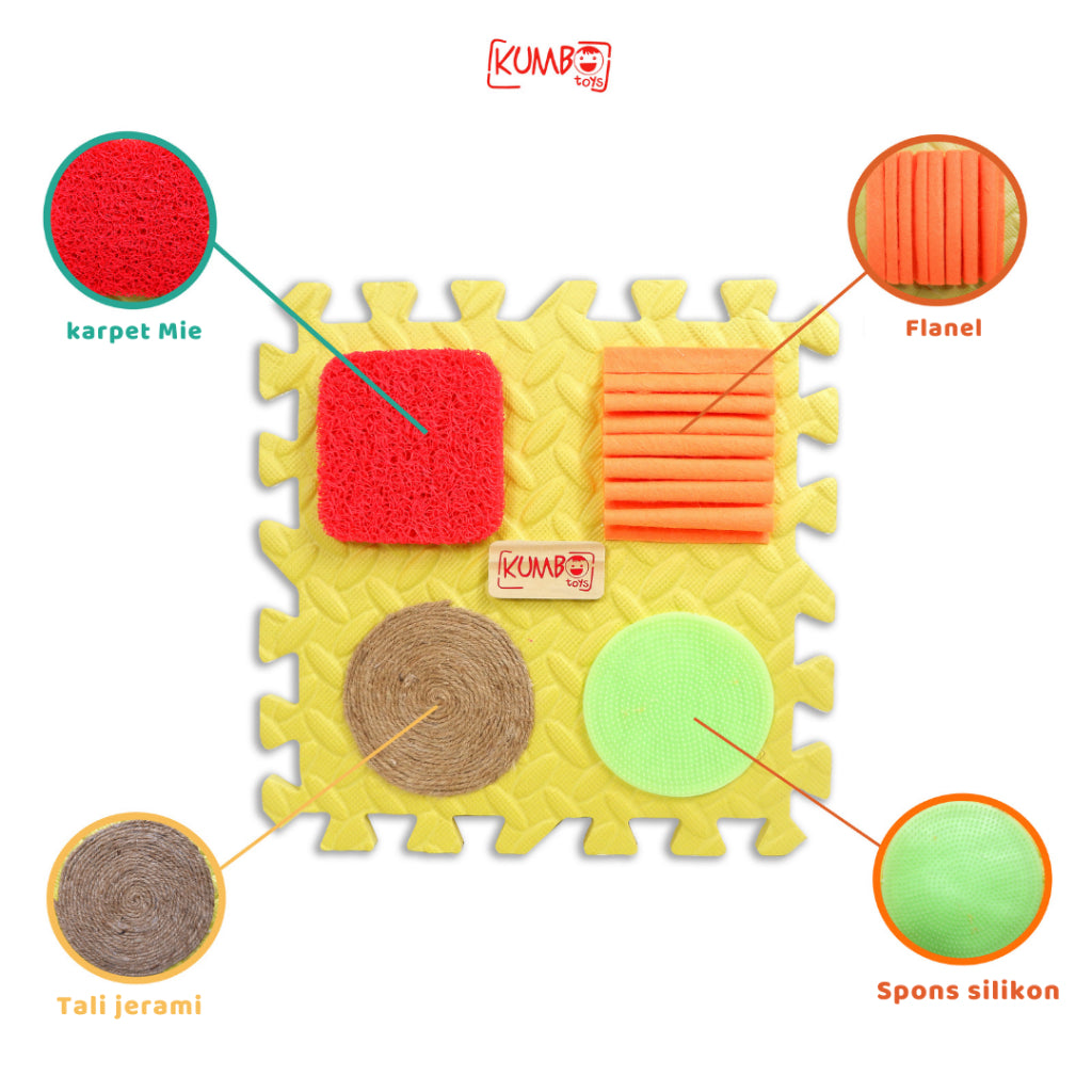 Mainan Edukasi Anak Sensory Play Mat / EVAMat Montessori Anak Bayi