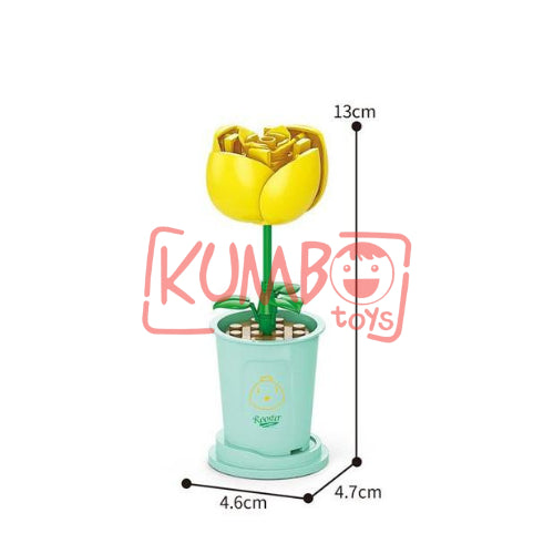 Mainan Edukasi Anak  BRICKS FLOWER Pot Bunga Mini Nano Blok Bouquet 3D Dekorasi