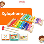 Mainan Edukasi Anak Alat Musik Ketukan Kayu Xylophone