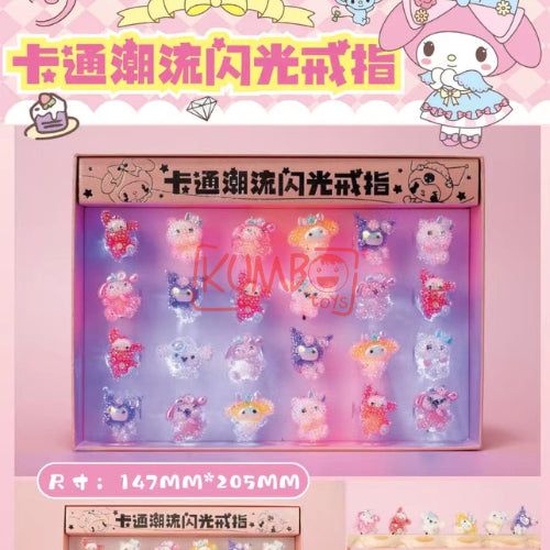 Cincin Lampu Ring LED Blink SANRIO Karakter