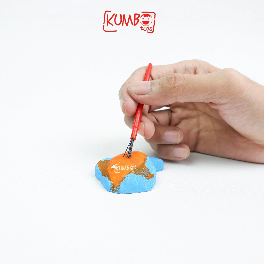 Mainan Edukasi Anak DIY Gypsum Souvenir Kemasan Tabung Plastik Mika Hampers Ulang Tahun