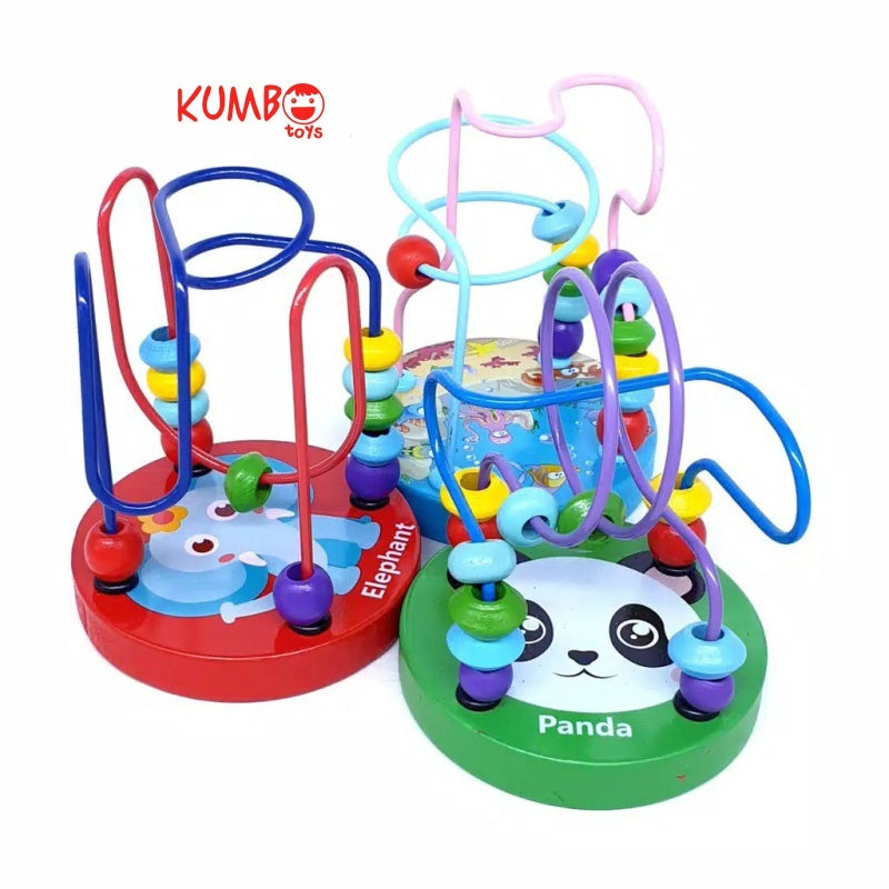 KUMBOTOYS Mainan Edukasi Anak Basic Shape Kayu Balok Geometri Puzzle 3D/Mainan Montesorri Anak