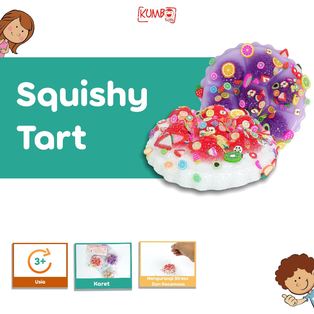 Mainan Edukasi Anak Squishy Pinch Tart Decompression Stress Tart