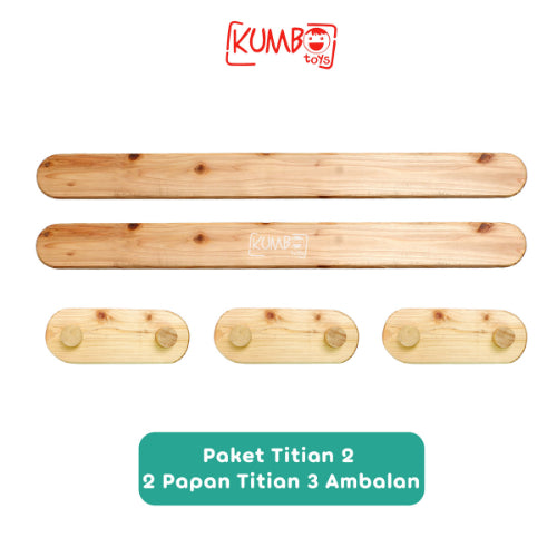 Papan Titian Balance Beam Papan Keseimbangan Anak Mainan Kayu Edukatif