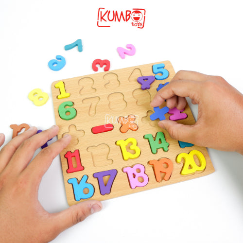 Mainan Edukasi Anak Puzzle 3D Huruf dan Angka