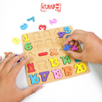 Mainan Edukasi Anak Puzzle 3D Huruf dan Angka