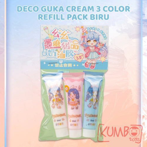 Mainan Anak Refill DIY Guka Set Cream GOO 3 Warna