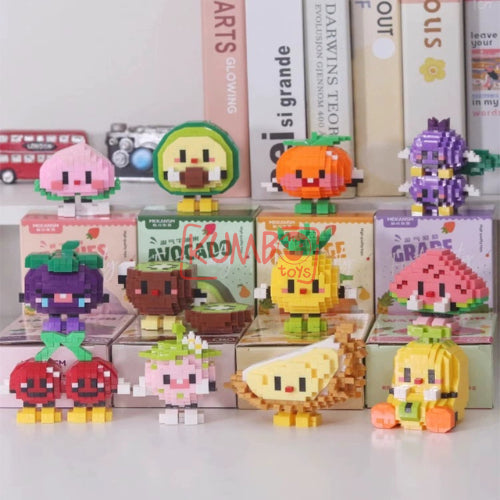 Mainan Anak Bricks Fruit Nano 3D Mainan Balok Susun Karakter Buah