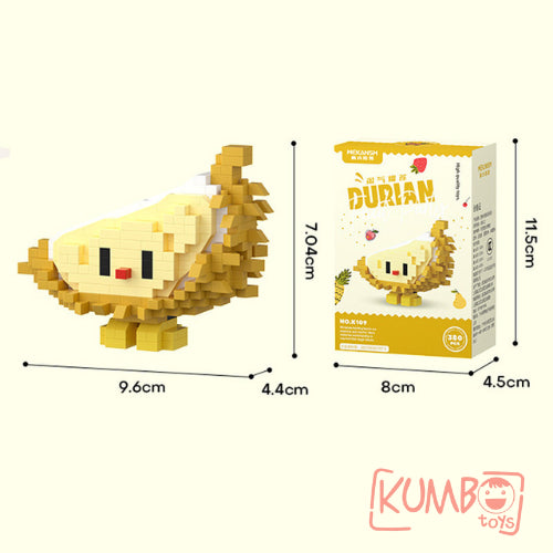 Mainan Anak Bricks Fruit Nano 3D Mainan Balok Susun Karakter Buah