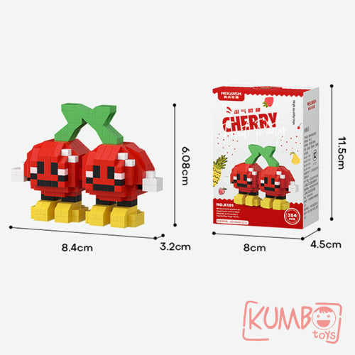 Mainan Anak Bricks Fruit Nano 3D Mainan Balok Susun Karakter Buah