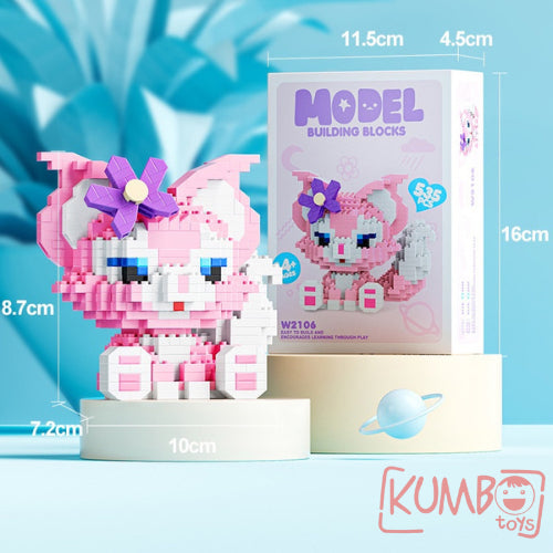 Mainan Anak Mini Block Model Karakter Kartun Lucu Balok Susun 3D Bricks