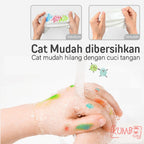 Mainan Edukasi Anak Finger Painting Coloring With Finger Lukisan Karakter Lucu