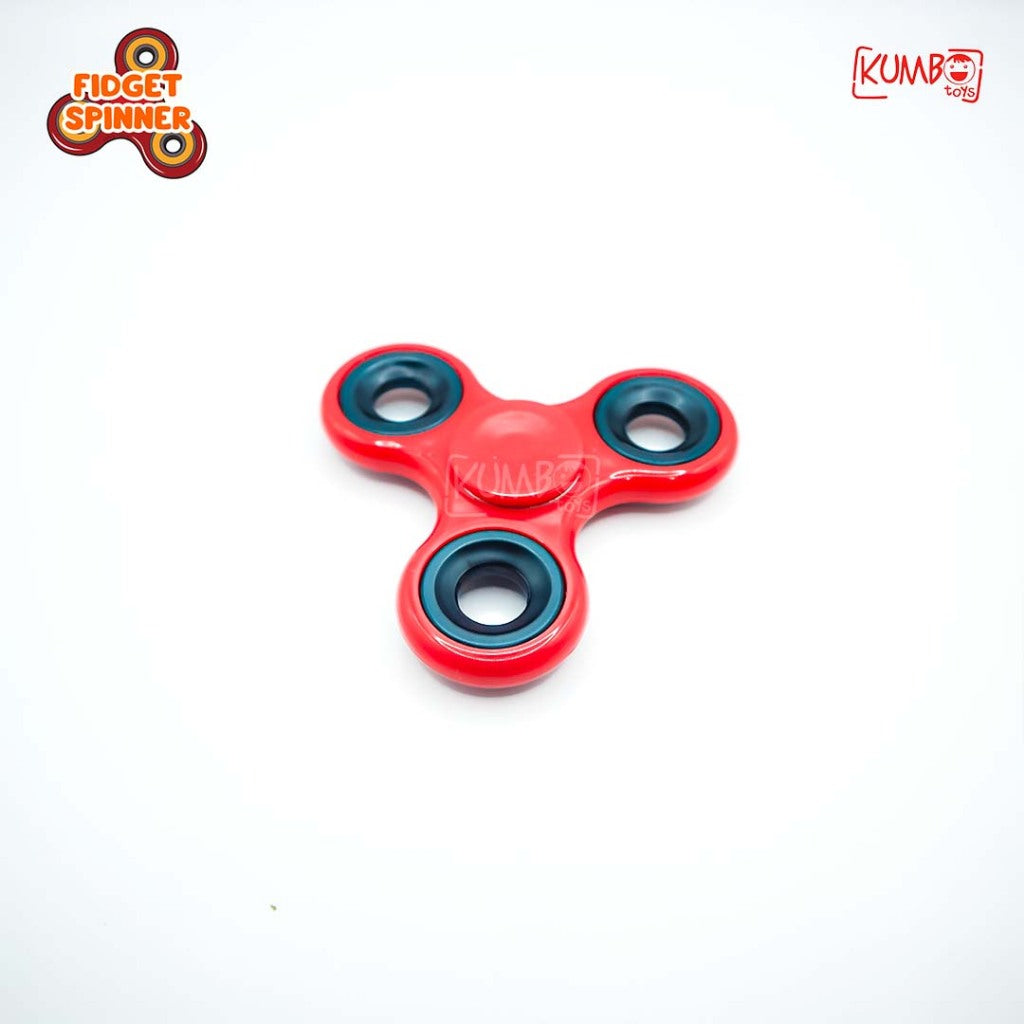 Mainan Edukasi Fidget Hand Spinner Anak Stress Relief Spiner Polos Berwarna