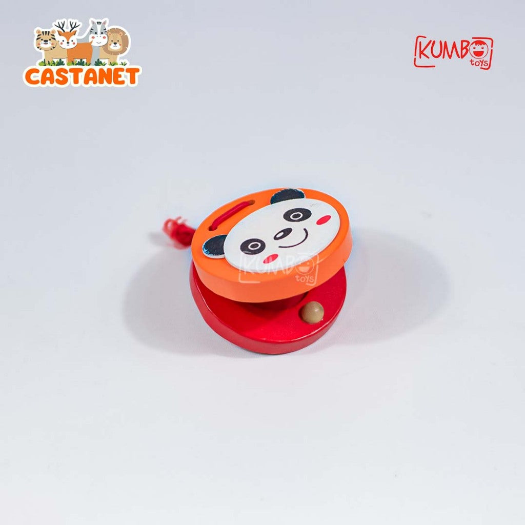Mainan Edukasi Alat Musik Kayu Anak Castanet / Alat Musik Wooden Clappers