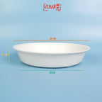 Tray Montessori Sensory Tray Nampan Bermain Anak Bulat Putih