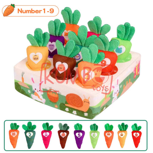 Mainan Edukasi Anak Bayi Carrot Pulling Toy Fine Motor Skills